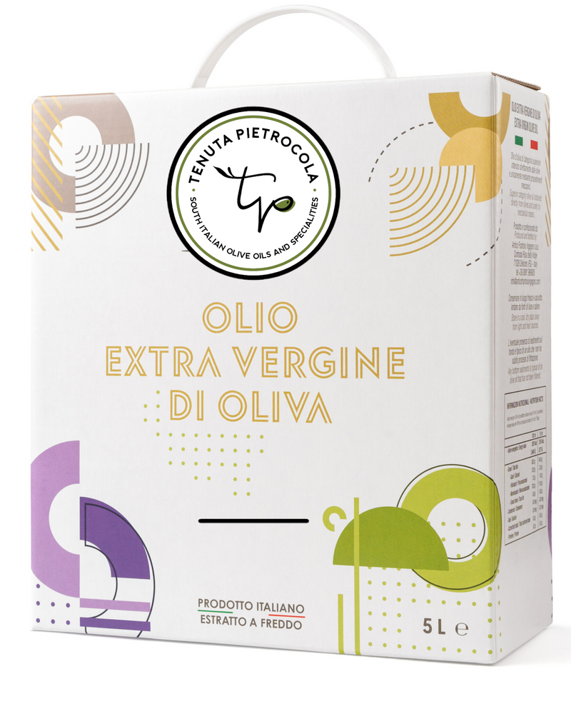 Olivenöl, Olio di Oliva Extra Vergine "Tenuta Pietrocola" ORGANIC BAG IN BOX MIT AUSGUSS - 3 oder 5 Liter