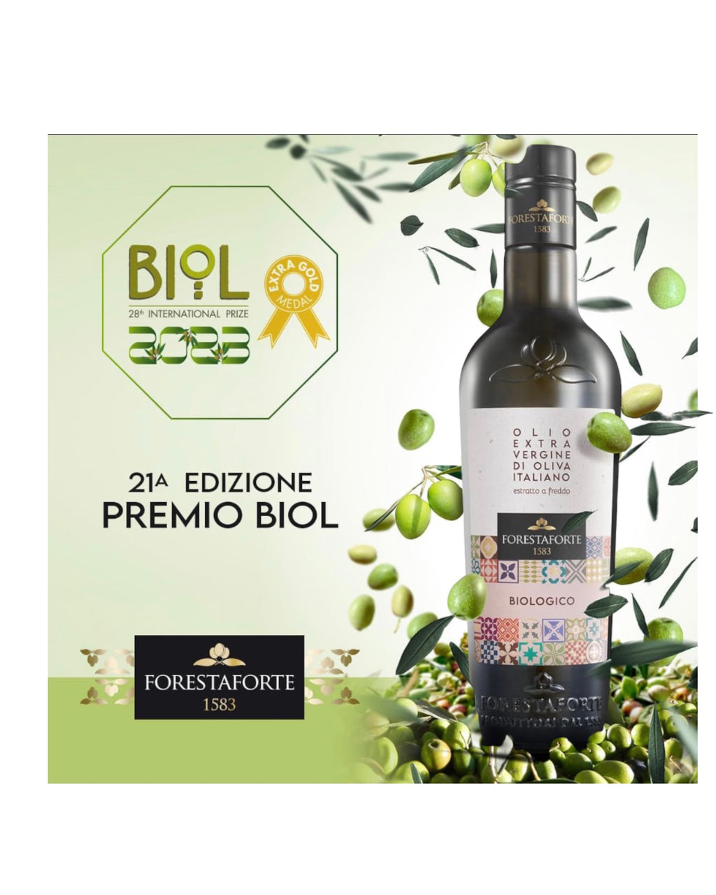 Olivenöl, Olio di Oliva Extra Vergine "ORGANIC" PRÄMIERT