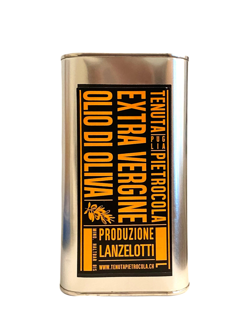 Olivenöl, Olio di Oliva Extra Vergine "LANZELOTTI" - 1 Liter Kanister